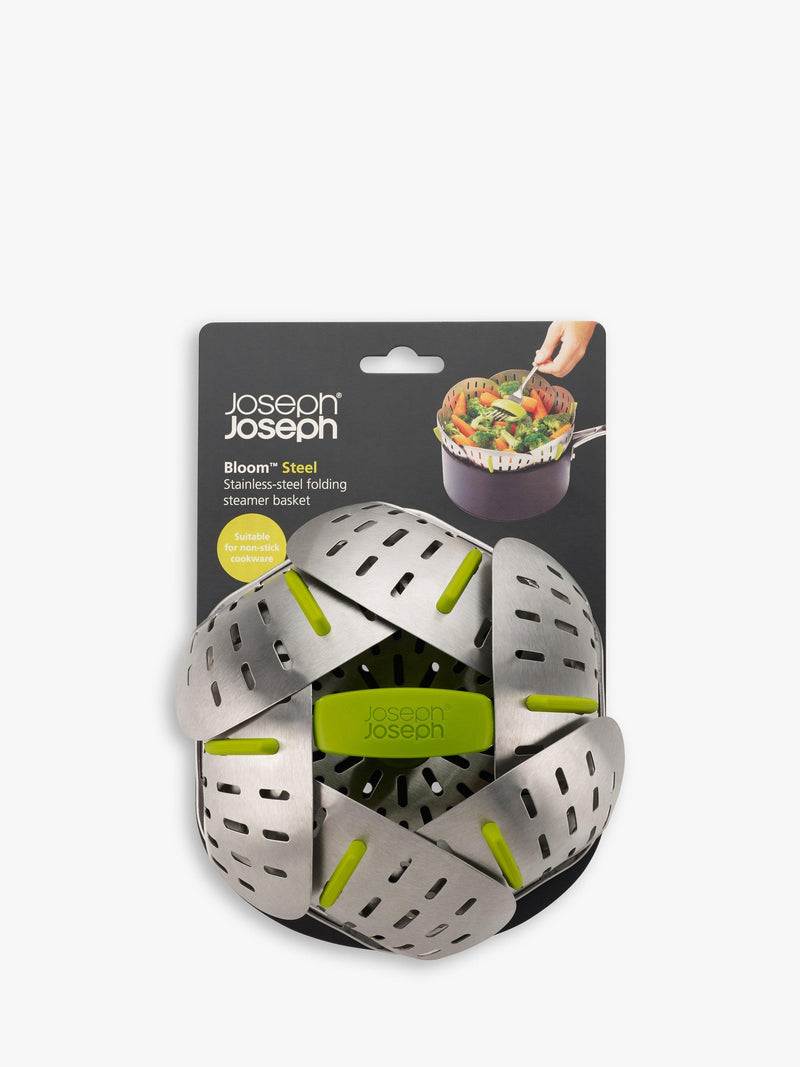 Joseph Joseph Bloom stainless steel folding steamer basket Silver, UK version