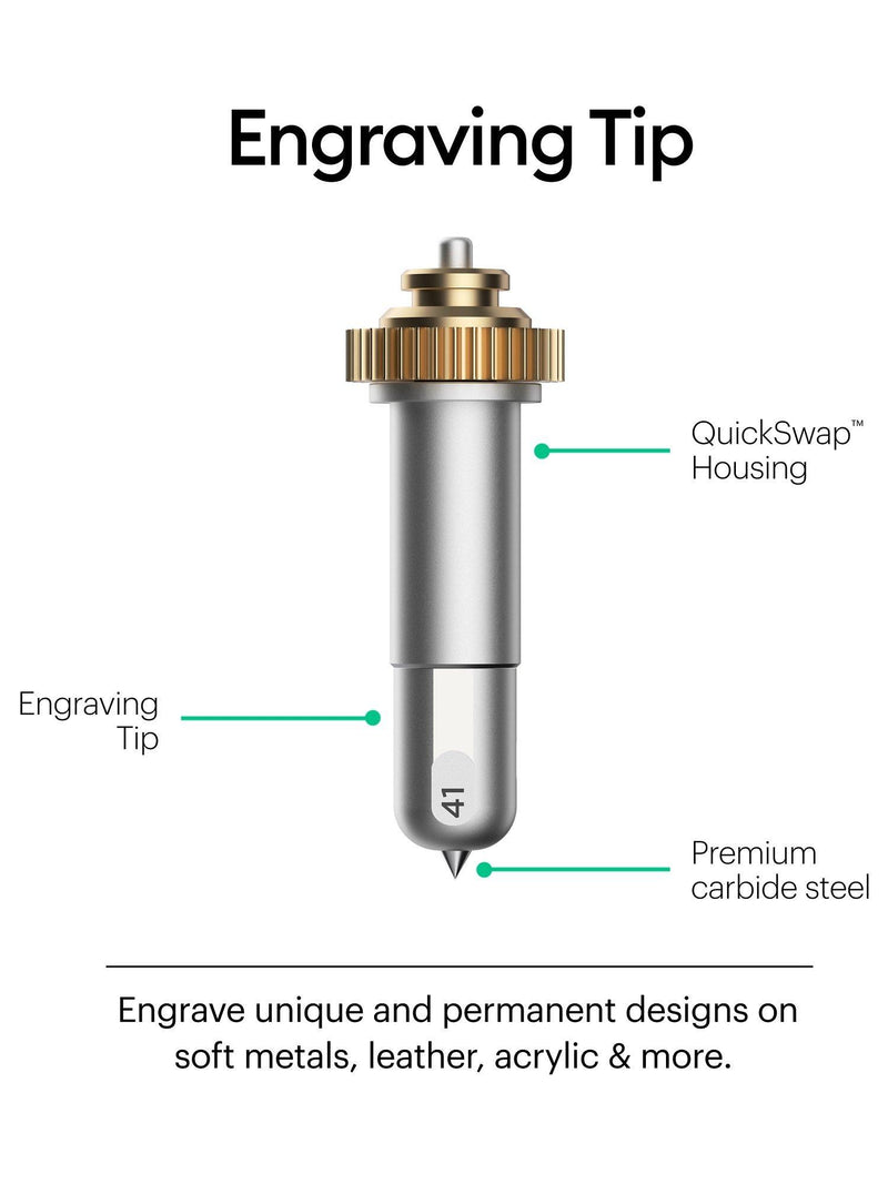 Cricut engraving tip with housing for Cricut Maker, UK version