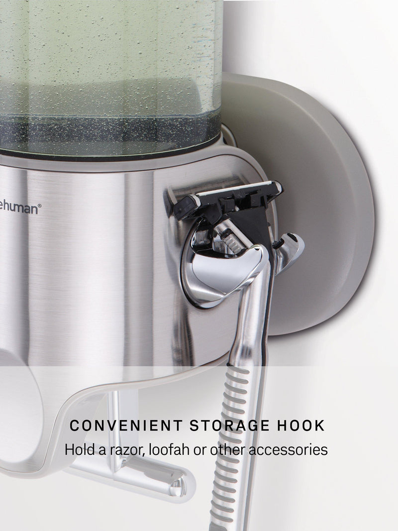 Simplehuman wall-mounted shower soap pump dispenser Single (British brand)