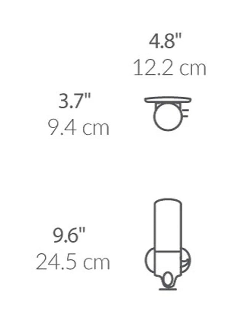 Simplehuman wall-mounted shower soap pump dispenser Single (British brand)