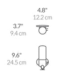 Simplehuman wall-mounted shower soap pump dispenser Single (British brand)