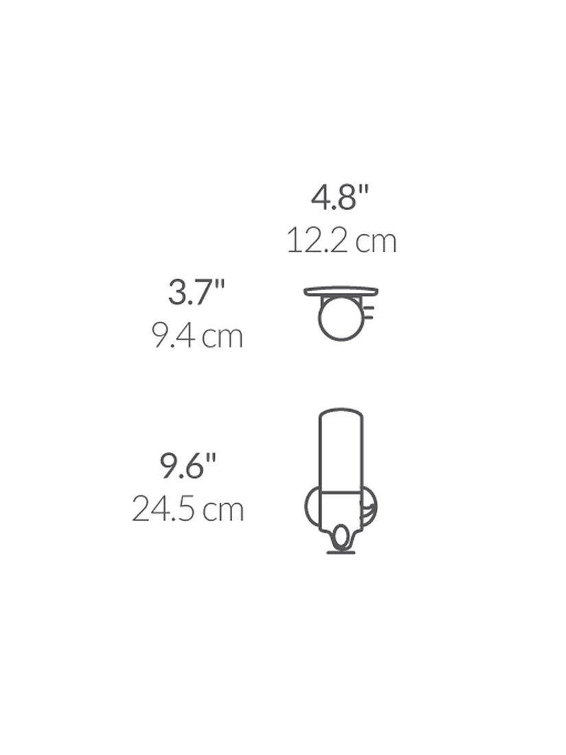 Simplehuman wall-mounted shower soap pump dispenser Single (British brand)
