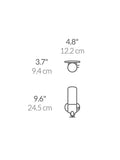 Simplehuman wall-mounted shower soap pump dispenser Single (British brand)