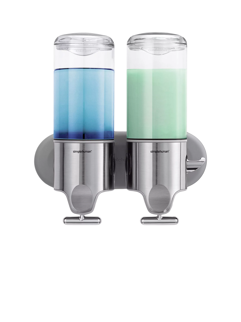 Simplehuman wall mounted soap dispenser double, imported from the UK
