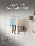 Simplehuman wall mounted soap dispenser double, imported from the UK
