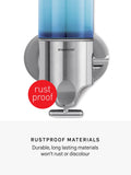 Simplehuman wall mounted soap dispenser double, imported from the UK