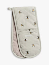 John Lewis Sophie Allport Bee Double Oven Glove Green/Multi- Buy online at McGrocer