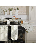 Sophie Allport Bee double oven glove in green and multi (British brand)