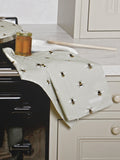 Sophie Allport bee motif cotton tea towel - British product