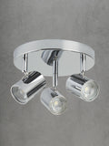 Searchlight chrome Rollo ceiling light 3 spots (British brand)