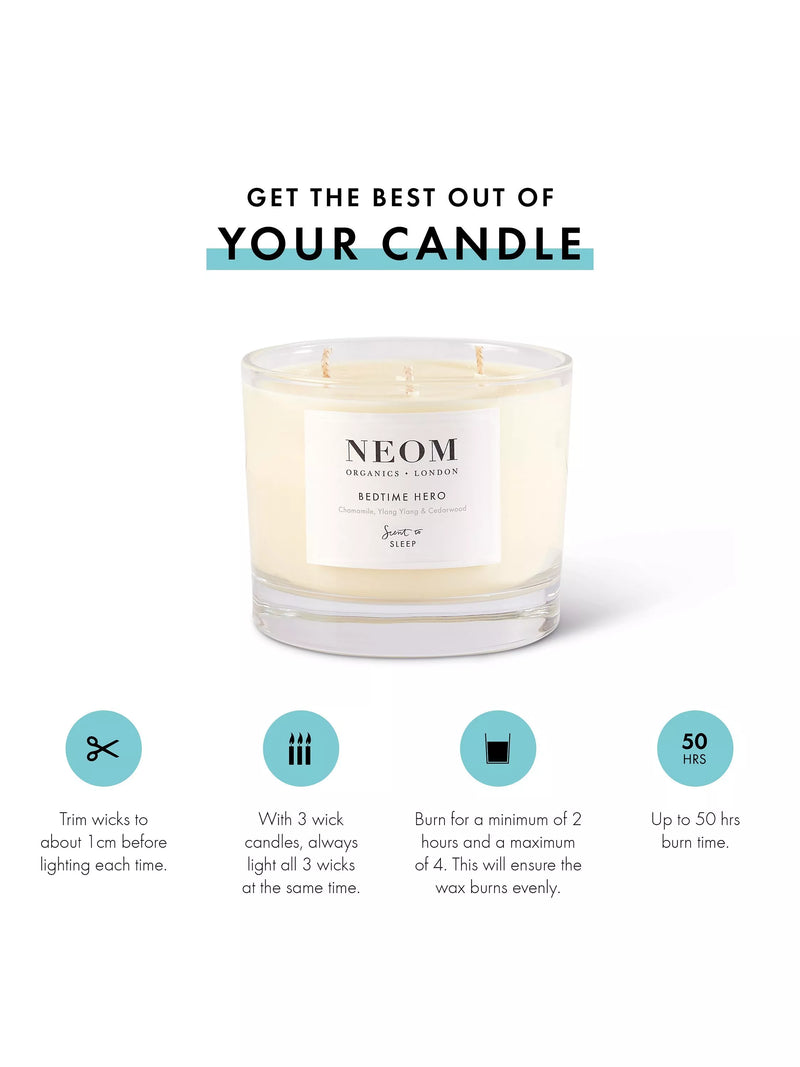 NEOM Bedtime Hero scented candle 420g - British product