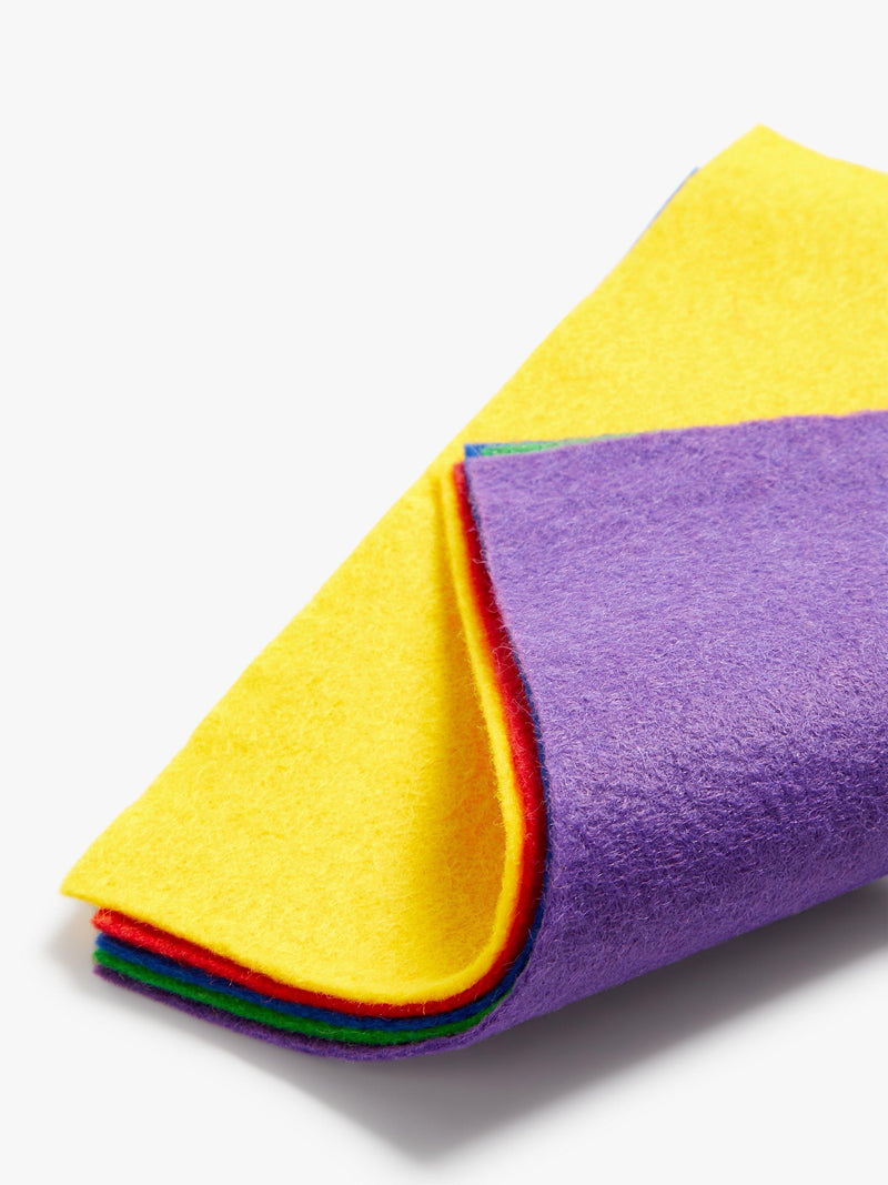 Habico bright felt squares 15cm pack of 10, UK version