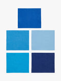 Habico felt fabric squares blue 6x6 inches - British product