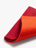 Habico felt fabric squares red 6x6 inches - British product