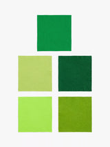 John Lewis Habico Felt Fabric Squares (Pack of 10) - Green - 6 x 6 Inches- Buy online at McGrocer