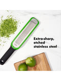 OXO etched fine zester grater, imported from the UK