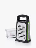 OXO box grater with slicer and zester, imported from the UK
