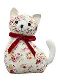 Riva Home Red Vintage Floral Cat Doorstop, imported from the UK