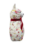 Riva Home Red Vintage Floral Cat Doorstop, imported from the UK