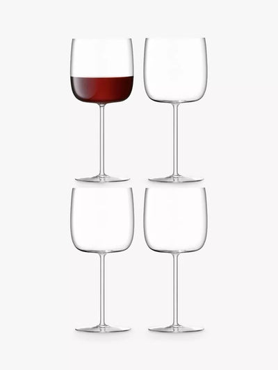 John Lewis Rotweingläser Set von 4, 450ml Fassungsvermögen, klares bleifreies Kristallglas - Online bei McGrocer kaufen