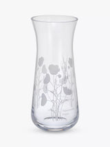 John Lewis Dartington Crystal Bloom Poppy Vase Clear 18cm- Buy online at McGrocer