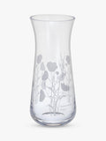 Dartington Crystal Bloom Poppy Vase Clear 18cm - British product