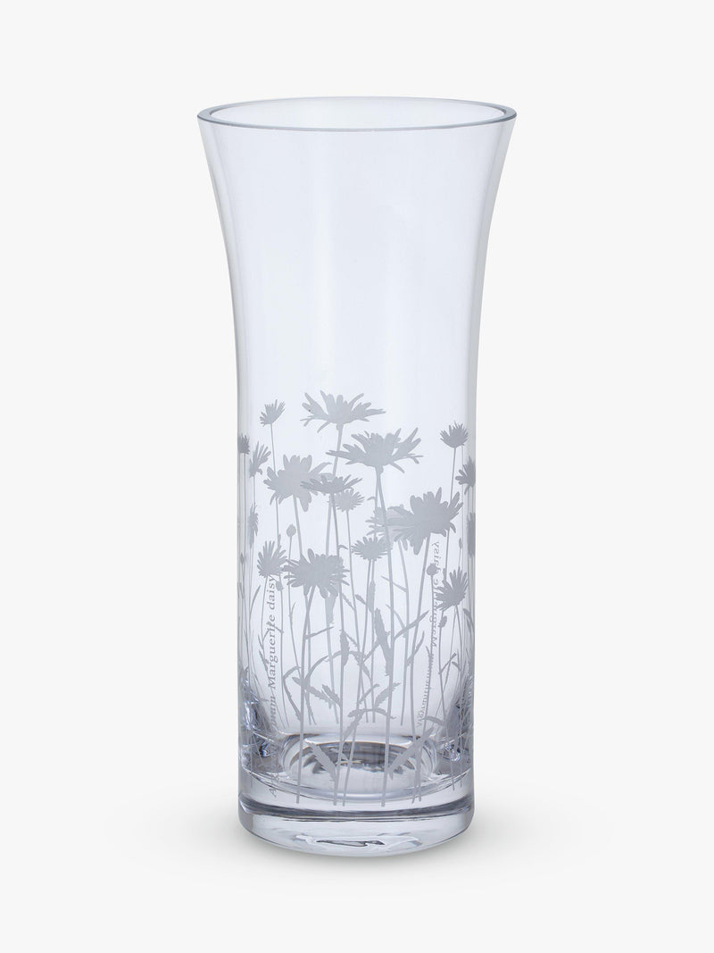 Dartington Crystal bloom marguerite trumpet vase 25cm - British product