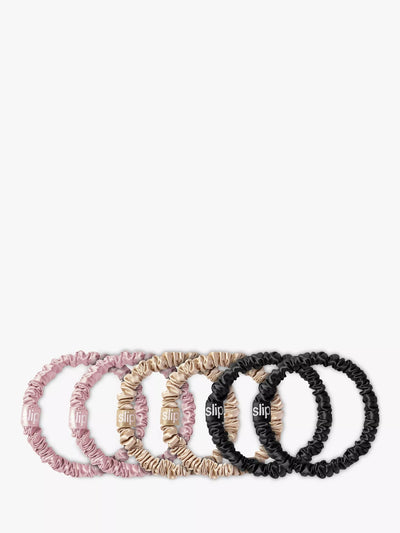John Lewis Slip Skinny Silk Scrunchies Pack of 6- Buy online at McGrocer