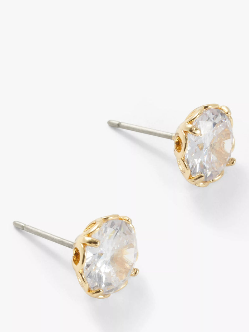 kate spade new york stud earrings cubic zirconia gold, UK version
