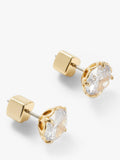 kate spade new york stud earrings cubic zirconia gold, UK version