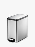 EKO Ecoslim stainless steel pedal bin 8L - British product
