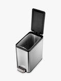 EKO Ecoslim stainless steel pedal bin 8L - British product