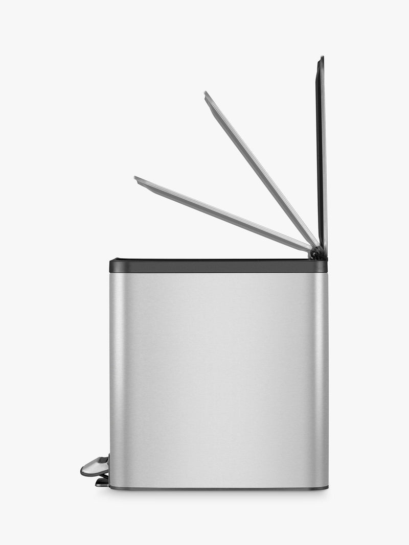 EKO Ecoslim stainless steel pedal bin 8L - British product