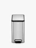 EKO Ecoslim stainless steel pedal bin 8L - British product