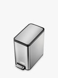 EKO Ecoslim stainless steel pedal bin 8L - British product