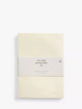 John Lewis C6 Laid Ivory Envelopes Pack of 20- Buy online at McGrocer