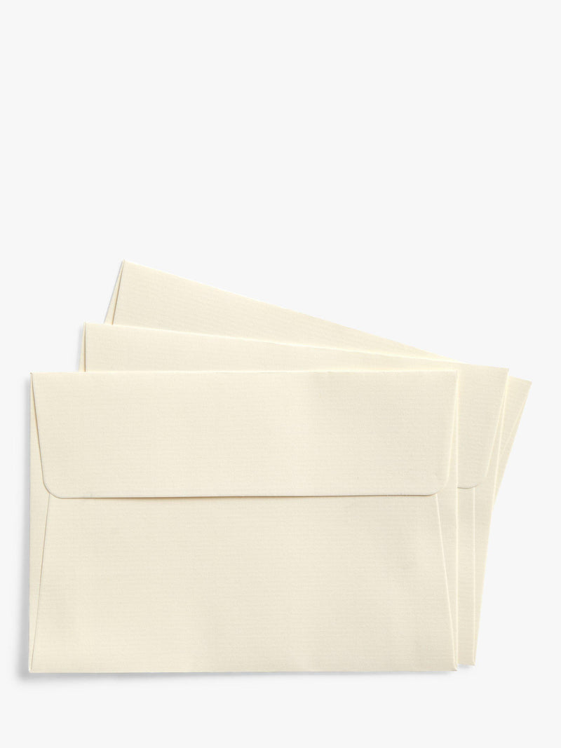John Lewis C6 laid ivory envelopes, pack of 20, UK version