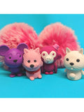 Tinc pink animal erasers pack of 4, UK version