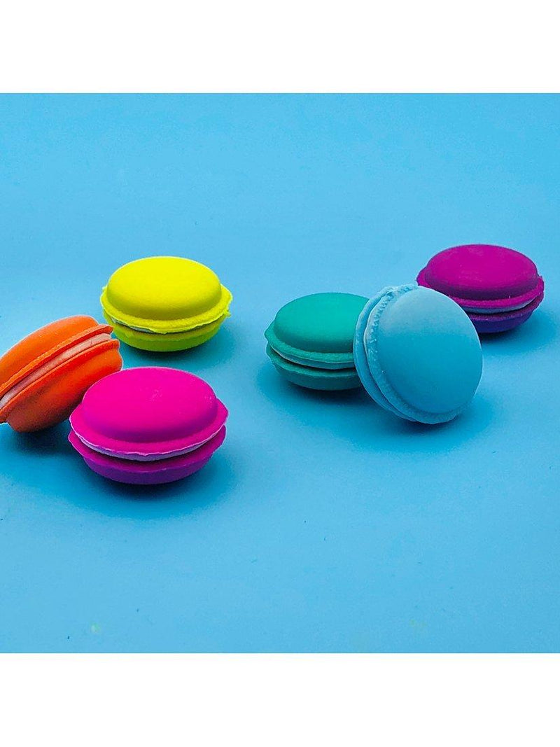 Tinc macaroon erasers set of 6 colourful erasers - British product
