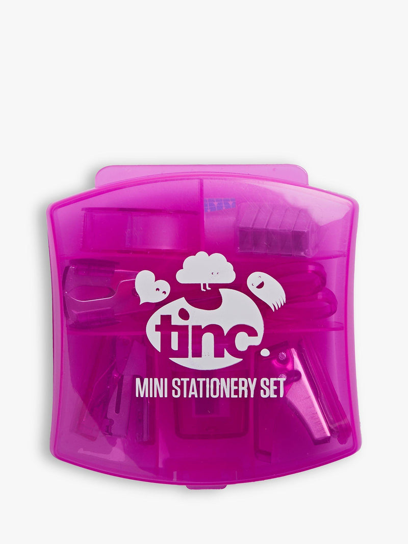 Tinc mini desk stationery set in pink box (British brand)
