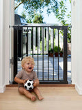 BabyDan Premier True Pressure Gate Including Extensions, Black - British product