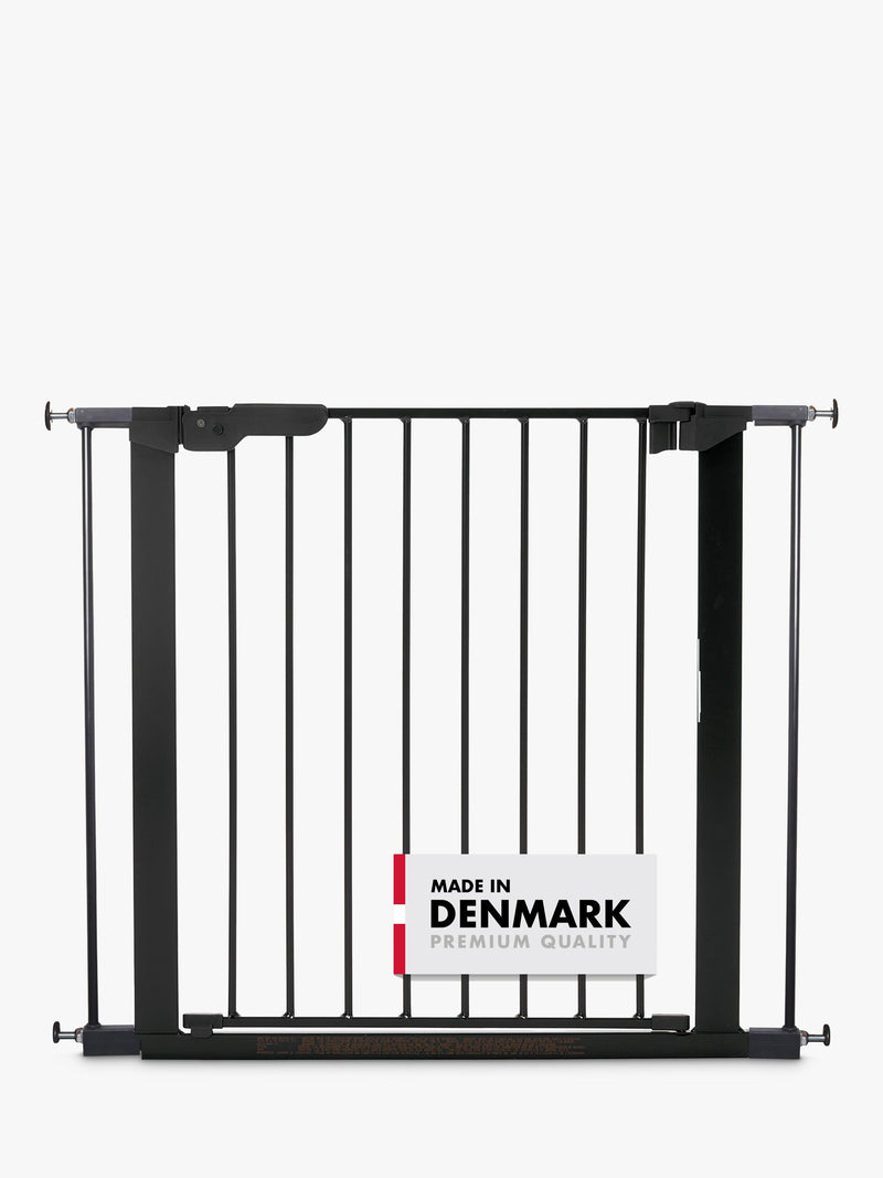 BabyDan Premier True Pressure Gate Including Extensions, Black - British product