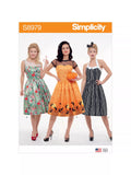Simplicity sewing pattern 8979 women's costume dresses, imported from the UK