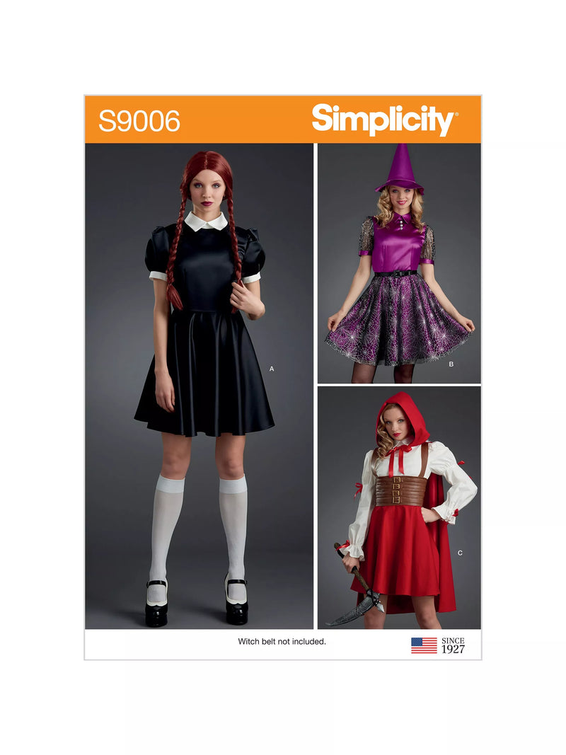 Simplicity sewing pattern Misses Themed Costume 9006, imported from the UK