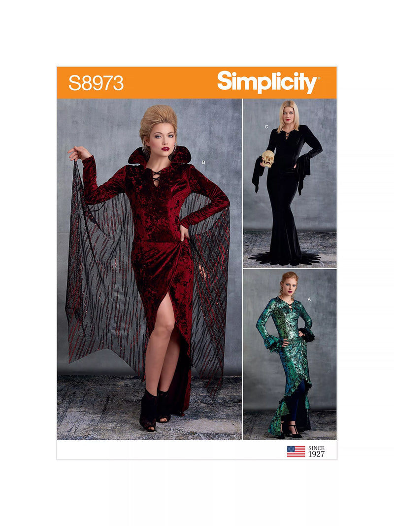 Simplicity Femme Fatale costume sewing pattern 8973 (British brand)