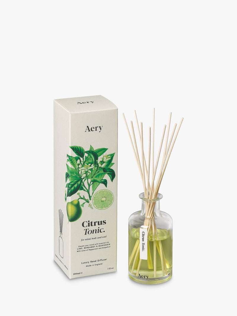 Citrus Tonic Reed Diffuser with Lime, Bergamot & Mandarin Scents 200ml