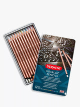 John Lewis Derwent Metallic Pencils, Pack of 12- Buy online at McGrocer