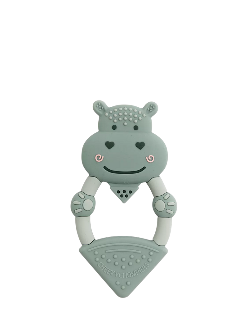 Cheeky Chompers Animal Teether Chewy the Hippo - British product
