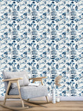 John Lewis Pagoda wallpaper in blue, 10m roll - British product