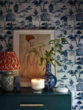 John Lewis Pagoda wallpaper in blue, 10m roll - British product